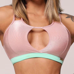 CONJUNTO TOP FLORENÇA COM LEGGING EMPINA BUMBUM GLOSSY CANDY