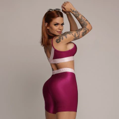 SHORT ÉPIC GLOSSY FÚCSIA - comprar online