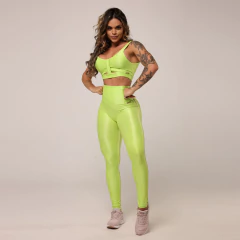 CONJUNTO TOP RAVENA COM LEGGING CONFORT COMUM GLOSSY LIMA