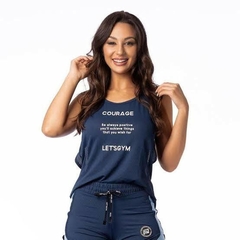 BLUSA REGATA LET'SGYM COURAGE - MB Musa Fitness