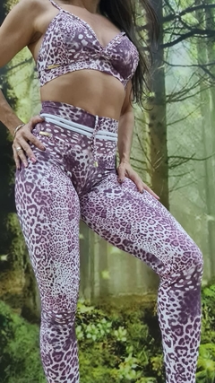 CONJUNTO EMPINA BUMBUM ANIMAL PRINT EXCLUSIVO