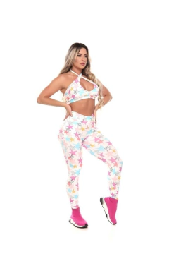 CONJUNTO CALÇA PASSANTE ESTRELA COLORIDA