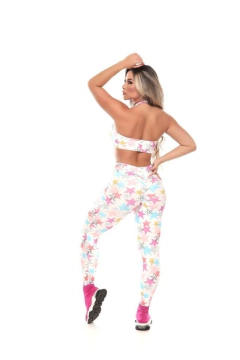 CONJUNTO CALÇA PASSANTE ESTRELA COLORIDA - comprar online
