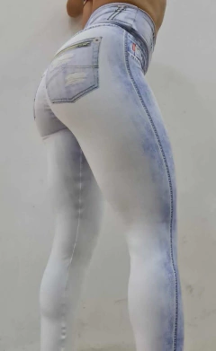 LEGGING FAKE JEANS CLEAN - buy online
