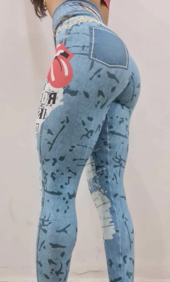 LEGGING FAKE JEANS TOWN on internet