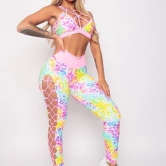 CONJUNTO CALÇA COLMEIA MIMOSA ARCO IRIS