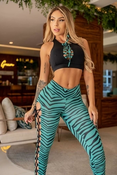 CONJUNTO CALÇA COLMÉIA ZEBRA VERDE