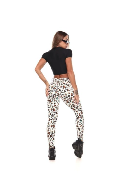 CONJUNTO MIMOSA BRANCO E MARROM COM BABY LOOK PRETA - comprar online