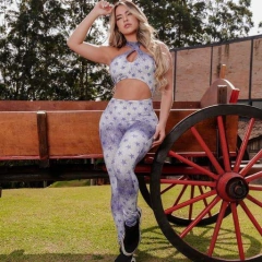 MACACÃO FECHO FAKE JEANS ESTRELA
