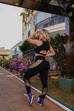 CONJUNTO CALÇA ARRASTÃO LATERAL PRETA - comprar online