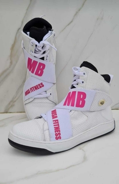 BOTA HARDCORE FOOTWEAR EXCLUSIVA MB BRANCA COM PINK - loja online