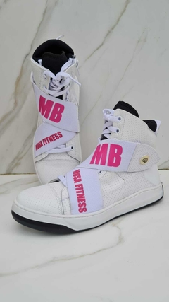 BOTA HARDCORE FOOTWEAR EXCLUSIVA MB BRANCA COM PINK