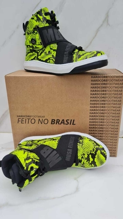 BOTA HARDCORE FOOTWEAR EXCLUSIVA MB VERDE NEON - loja online