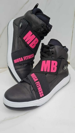 BOTA HARDCORE EXCLUSIVA MB PRETA COM PINK - loja online