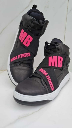 BOTA HARDCORE EXCLUSIVA MB PRETA COM PINK - comprar online