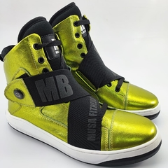 BOTA HARDCORE FOOTWEAR EXCLUSIVA MB METALIC YELLOW