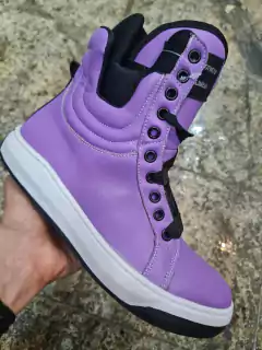 TÊNIS COLLAB JUJU SALIMENI HARDCOREFOOTWEAR 3767F CONFORT LILÁS na internet