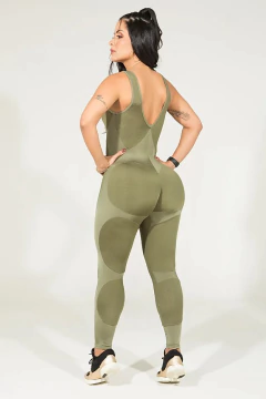 Macacão Fitness Olea Apple Booty Verde Dynamite on internet