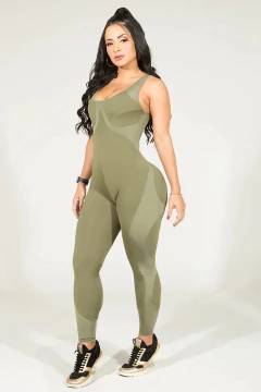 Macacão Fitness Olea Apple Booty Verde Dynamite