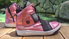 BOTA HARDCORE FOOTWEAR ROSA METALIC EXCLUSIVA MB - comprar online