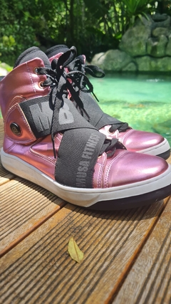 BOTA HARDCORE FOOTWEAR ROSA METALIC EXCLUSIVA MB