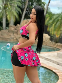 CONJUNTO SHORT-SAIA ROSA MENINA MÁ - comprar online