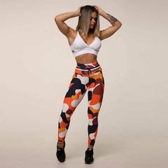 CONJUNTO TOP NÁPOLE BRANCO COM LEGGING EMPINA BUMBUM EUPHORIA EXCLUSIVA