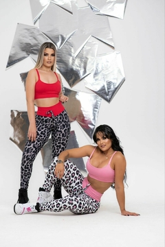 CONJUNTO VÁRIAS CORES LEGGING ONCINHA COM TOP ALCINHA LISO EXCLUSIVO