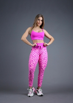 Imagem do CONJUNTO VÁRIAS CORES LEGGING ONCINHA COM TOP ALCINHA LISO EXCLUSIVO