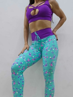 CONJUNTO LEGGING ESTAMPADA COM BOLSO VÁRIAS CORES E TOP ARGOLINHA FRONTAL EXCLUSIVO na internet