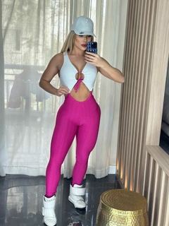 MACACÃO LUXURY PINK COM BRANCO EXCLUSIVO