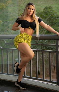 CONJUNTO SHORT CAMALEÃO AMARELO EXCLUSIVO on internet