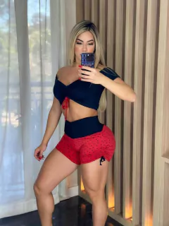 CONJUNTO SHORT POÁ VERMELHO CIGANINHA EXCLUSIVO na internet