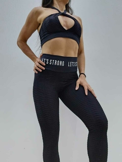 CONJUNTO LEGGING BROCADO GOTA BLACK EXCLUSIVO