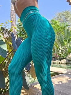 LEGGING MB BROCADA TURQUESA