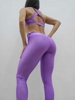 CONJUNTO LEGGING CIGARRETE TRILOBAL VIOLETA - MB Musa Fitness