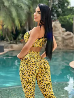 CONJUNTO LEGGING ONÇA YELLOW DETALHE NO BUSTO EMPINA BUMBUM - comprar online