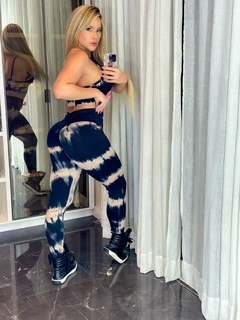 CONJUNTO ESTONADO COM NUDE ROSÊ LEGGING E TOP ALCINHA EXCLUSIVO - comprar online