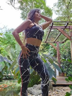 CONJUNTO WHITE VEIN LEGGING JUMP COMUM E TOP FAIXA EXCLUSIVA - online store