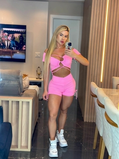 CONJUNTO ROSABB SHORT E CIGANINHA EXCLUSIVO