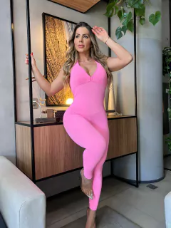 Image of MACACÃO ELEGANCE LISO ROSA BABY EXCLUSIVO