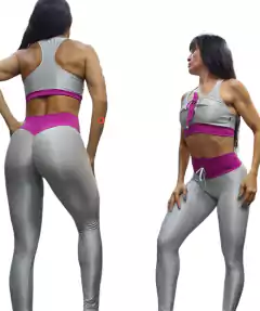 CONJUNTO METALIZADO LEGGING VÁRIAS CORES EXCLUSIVO