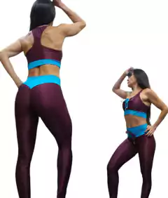 CONJUNTO METALIZADO LEGGING VÁRIAS CORES EXCLUSIVO na internet