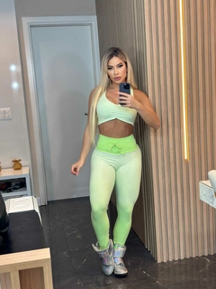 CONJUNTO DEGRADÊ GREEN LEGGIN E TOP EXCLUSIVO