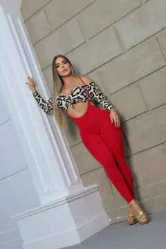 CONJUNTO JARDINEIRA MILENIUM RED EXCLUSIVO - MB Musa Fitness