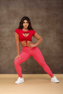 CONJUNTO GABY LEGGING CÓS BICOLOR E CROPPED