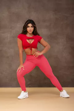 CONJUNTO GABY LEGGING CÓS BICOLOR E CROPPED