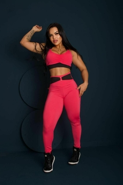 CONJUNTO VÁRIAS CORES LEGGING CINTO COM TOP na internet
