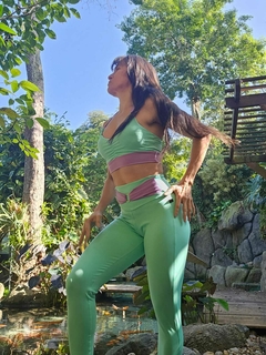CONJUNTO VÁRIAS CORES LEGGING CINTO COM TOP - MB Musa Fitness