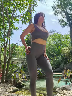 CONJUNTO LISO LEGGING CÓS "V" COM TOP AMARRAÇÃO VÁRIAS CORES EXCLUSIVO